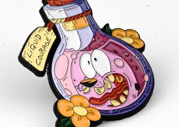 Liquid Courage | 4 cm | Metal | Przypinka | Courage