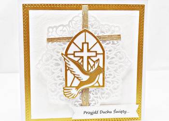 Kartka na bierzmowanie ręcznie robiona/Pamiątka bierzmowania