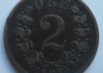 NORWEGIA-2 ORE-1889 r (PANOWANIE SZWEDZKIE -OSCAR || )
