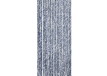 Zasłona przeciwko owadom niebiesko-biała 90x200 cm szenil WM-315127