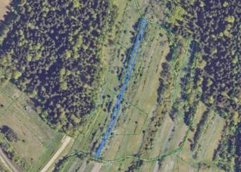 Działki rolne w Bieszczadach - Jankowce, ze strumykiem dojazdem, las, pasy