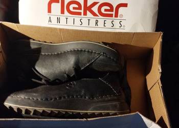 Buty   riekier  relax  czarne rozm.37 na stopę 24,5 cm