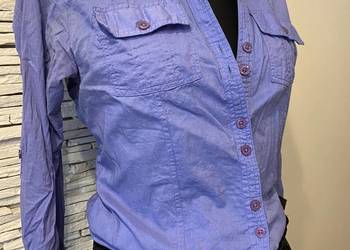 koszula niebieska z kieszonkami