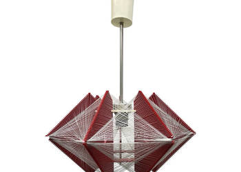 Lampa żyłkowa „Rozwój” Kłobuck, polski design prl, space age, lata 70.