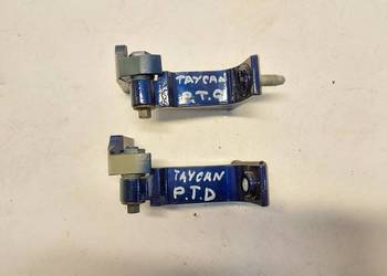 Porsche Taycan GTS 9J1 2023r Zawias drzwi tył prawy góra dół komplet