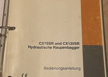 Instrukcja obsługi do koparki gąsienicowej Case CX75SR i CX135SR