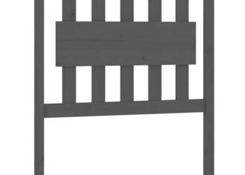 Wezgłowie łóżka szare 805x4x100 cm lite drewno sosnowe WM-818547
