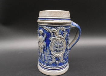 Kufel kolekcjonerski Zabytkowy z Kamionki, Niemcy (Westerwald) XIX/XX w.