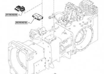 New Holland T6090 T6070 Zawór 450729A2