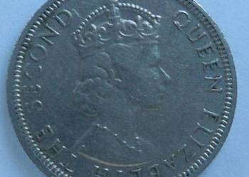 MAURITIUS-QUARTER RUPPE1975 r (ELIZABETH)