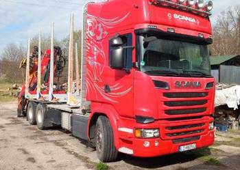 Scania r580 v8 z HDS do drewna