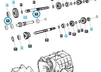 Łożysko kulkowe 20 x 42 x 12 mm / A0860040 / LS Tractor 40012696