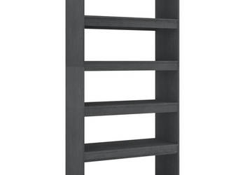 Regał/przegroda szary 80x35x167 cm lite drewno sosnowe WM-810896