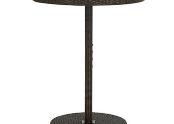 Stolik ogrodowy brązowy 755 x 106 cm polirattan WM-45858