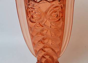 Wazon art deco sowa huta szkła Niemen Krosno skrzydlak lata 30te Wazon art deco sowa huta szkła Niemen Krosno skrzydlak lata 30te
