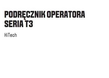 Valtra T3 HI TECH instrukcja obsługi po Polsku!