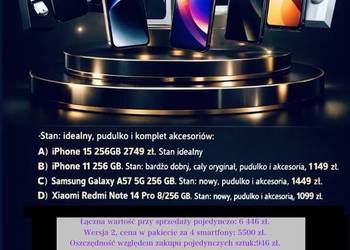 OUTLET PRICE iPhone 15 / outlet’owe ceny BOX 4szt lub in ONE