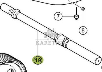 CLAAS Jaguar 970 Wałek Wtykowy Wał Osi Napędowej 0007693431 0007693340 00 …