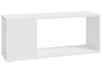 Szafka pod TV biała 80x24x32 cm materiał drewnopochodny WM-809107