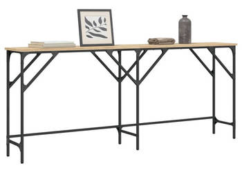 Stolik konsolowy dąb sonoma 180x29x75 cm WM-837763