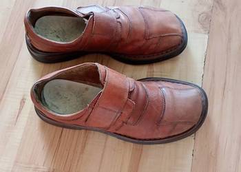 buty męskie skórzane roz. 41 brązowe
