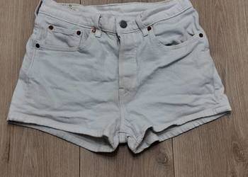 Białe vintage szorty denim Levis 501