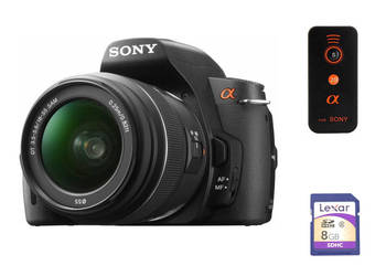 Lustrzanka Sony DSLR-A390L korpus + obiektyw 18-55mm + karta 8GB + pilot Lustrzanka Sony DSLR-A390L korpus + obiektyw 18-55mm + karta 8GB + pilot