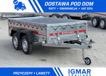 TEMARED PRO 2612/2 przyczepa z plandeką płaską DMC 750 kg