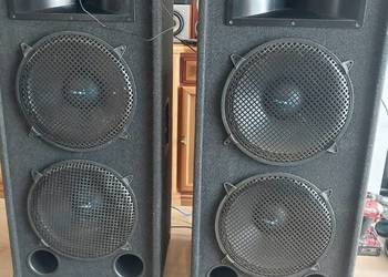 Nagłośnienie kolumny estradowe wzmacniacz mikser 15 cali dj