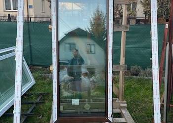 Tanio BALKON 3-szybowy Energooszczędny szyba ANTYWŁAMANIOWA ORZECH OUTLET