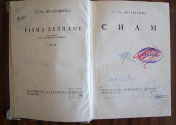 Eliza Orzeszkowa - Cham - 1948