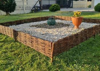 Palisada wiklinowa ogrodowa Płotki obrzeże ogrodzenie