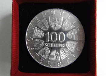 100 Schillingów srebro Austria 1976 r. Igrzyska Olimpijskie