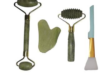 Masażer do twarzy JADE ROLLER GUA SHA