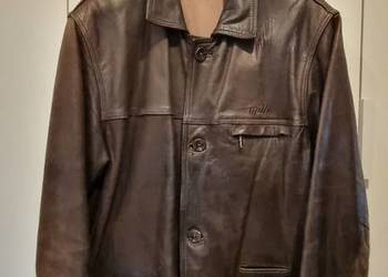 Kurtka skórzana w kolorze brązowym Kurtka skórzana w kolorze brązowym