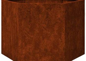 vidaXL Donica, rdzawa, 60x60x45 cm, stal kortenowska(SKU:823675)