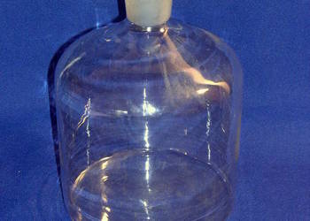 Butelka do biuret – bezbarwna śr.15cm, wys. 20cm nowa