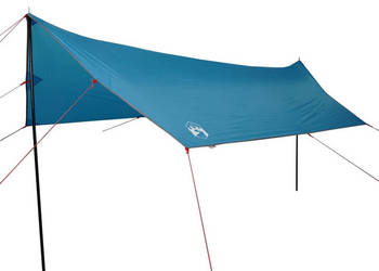Płachta biwakowa niebieska 460x305x210 cm wodoszczelna WM-94686