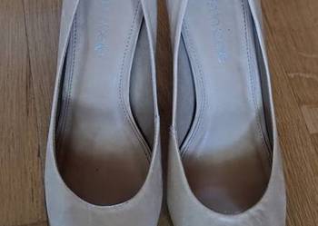 Buty damskie- MODA IN PELLE/buty na obcasie/beż/obuwie damskie/obcas