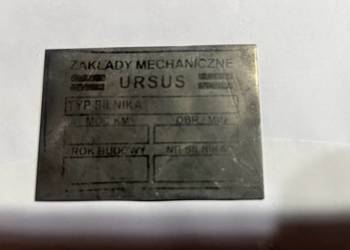 Tabliczka silnika ursus c 325 jak oryginał