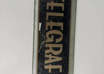 Telegraf tabliczka szklana 1939