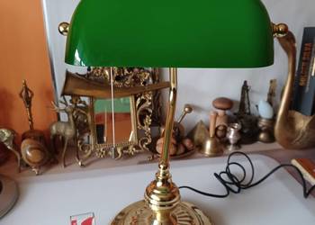 Bankierka, lampa biurkowa.