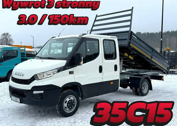 Iveco Daily 35C15 Brygadówka Doka 6 osób Kat.B Wywrotka 3-stronna (50C15,3…