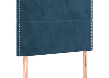 Zagłówki do łóżka 2 szt ciemnoniebieski 80x5x78/88cm aksamit WM-3116226