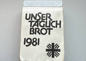 Stary kalendarz zdzierak 1981 niemiecki KOMPLETNY Retro PRL-Pasuje na 2026