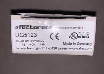 IFM EFECTOR200 PHOTOELECTIC SENSOR OG5123