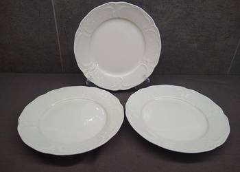 Rosenthal Sanssouci talerze płytkie ecru 3 szt