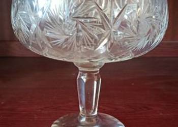 Patera na słodycze piękny kryształ wys. 20 cm fi 18 cm