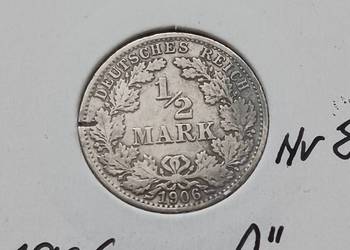 1/2 Marki Prusy 1906 r. - nr.8 - mennica A