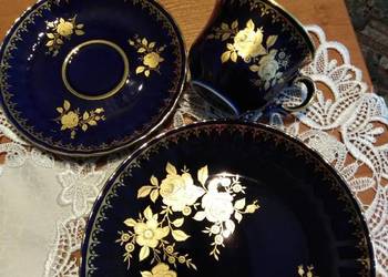 Trio porcelanowe sygnowane